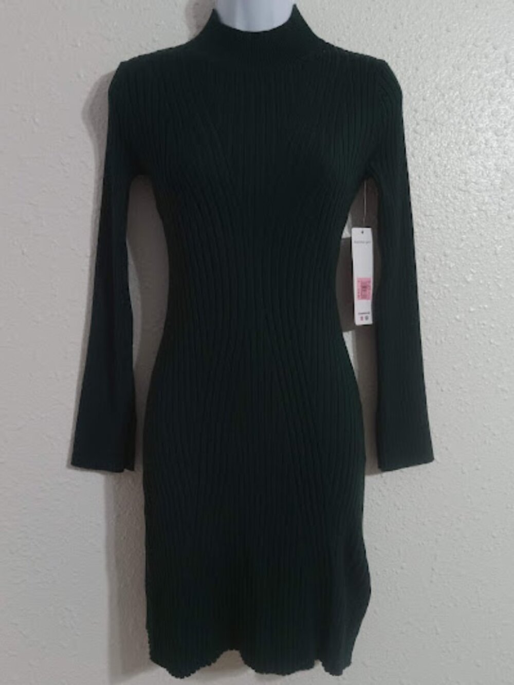 Madden Girl -Ribbed Long Sleeve Dress